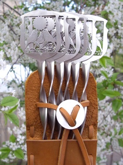 Шампуры со снегирями